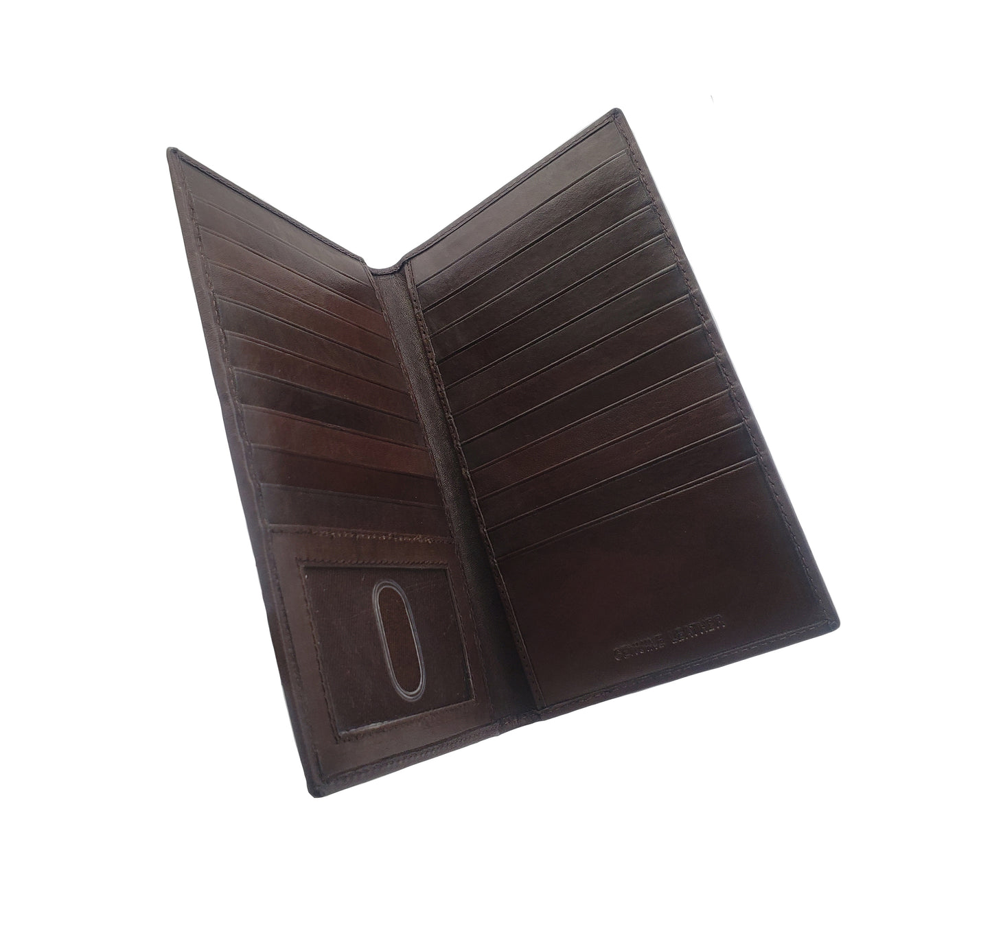 AG Wallets Cowhide RFID 20 Card Holder Long Wallet - 6 pack
