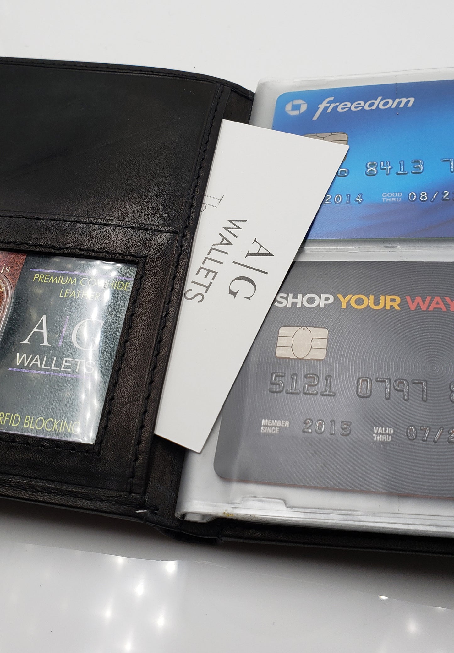 AG Wallets Mens RFID 2 ID European Hipster 24 Credit Card Holder - 6 pack, Style 1620