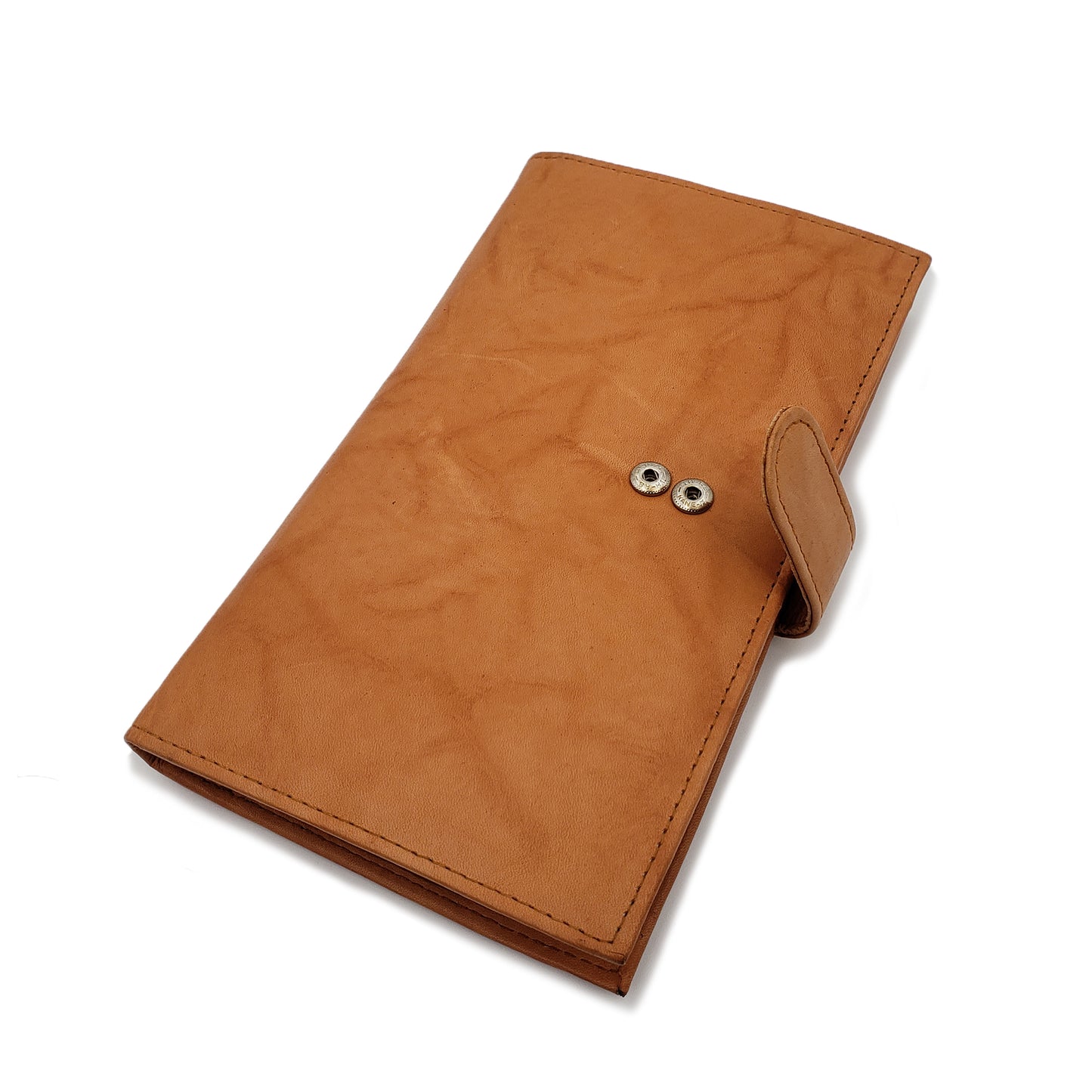 AG Wallets Cowhide RFID 20 Card Holder Long Wallet Snap Close - 6 pack
