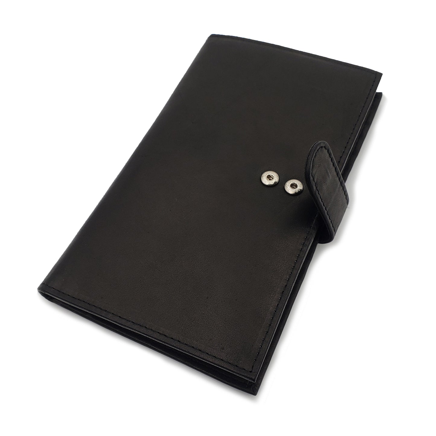 AG Wallets Cowhide RFID 20 Card Holder Long Wallet Snap Close - 6 pack