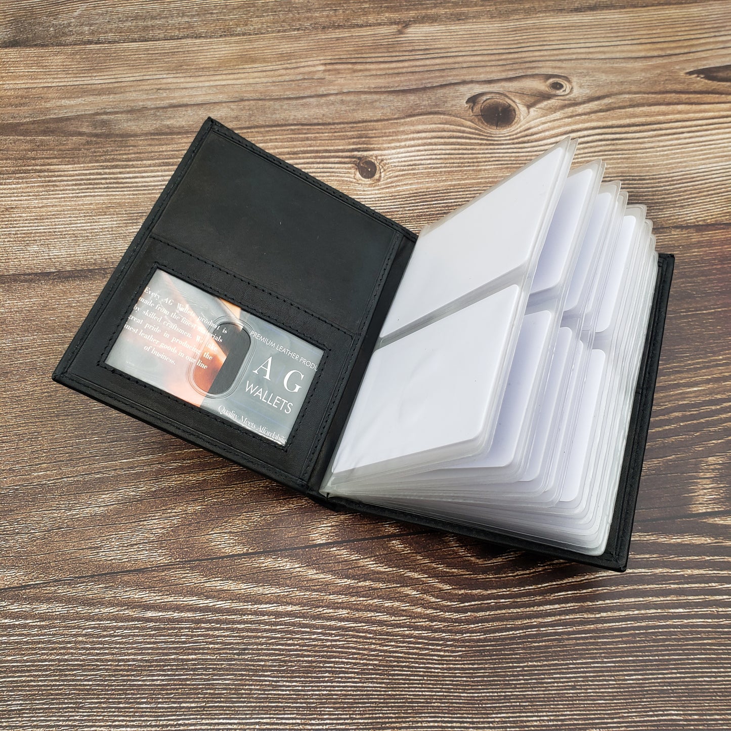 AG Wallets Mens RFID 2 ID European Hipster 24 Credit Card Holder - 6 pack, Style 1620