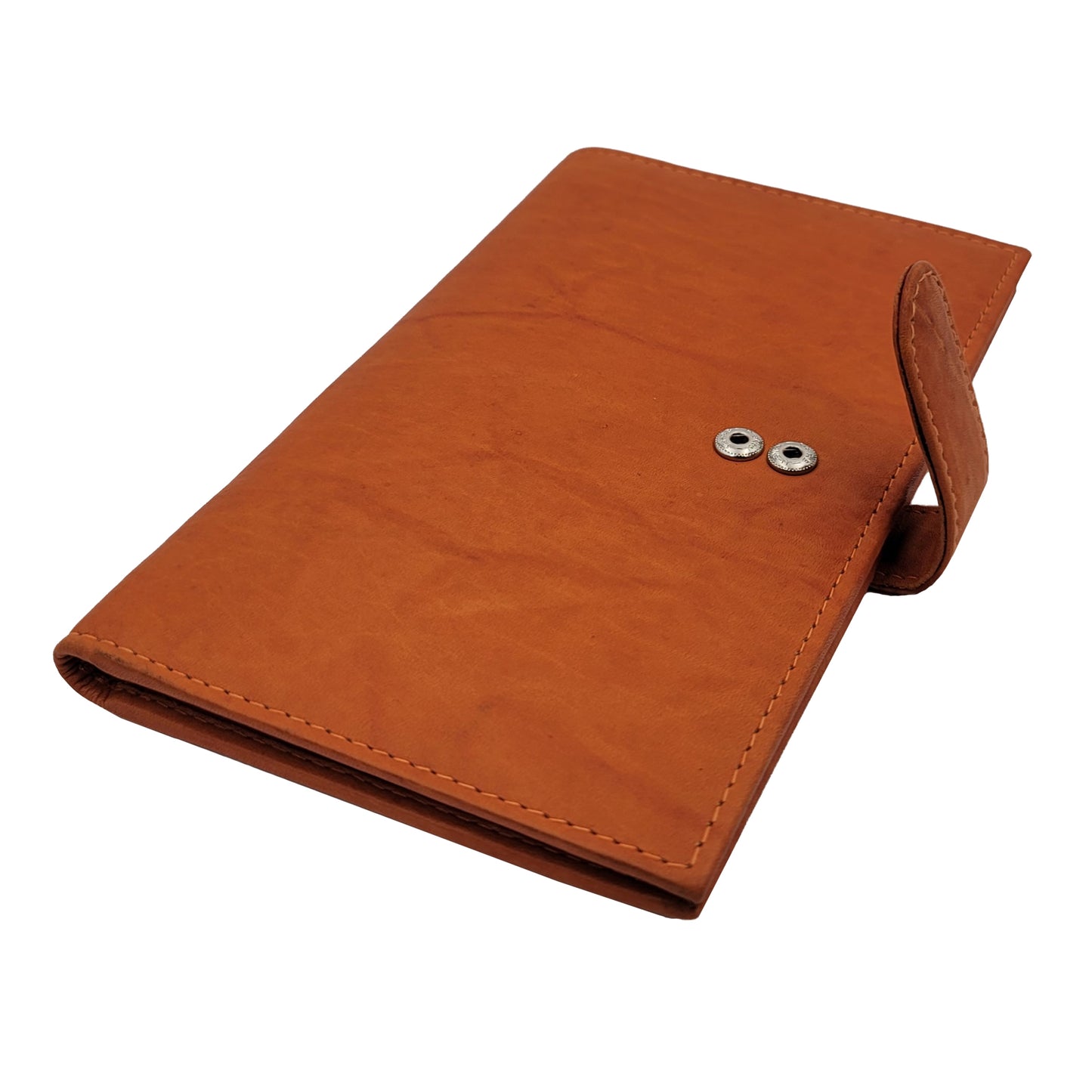 AG Wallets Cowhide RFID 20 Card Holder Long Wallet Snap Close - 6 pack