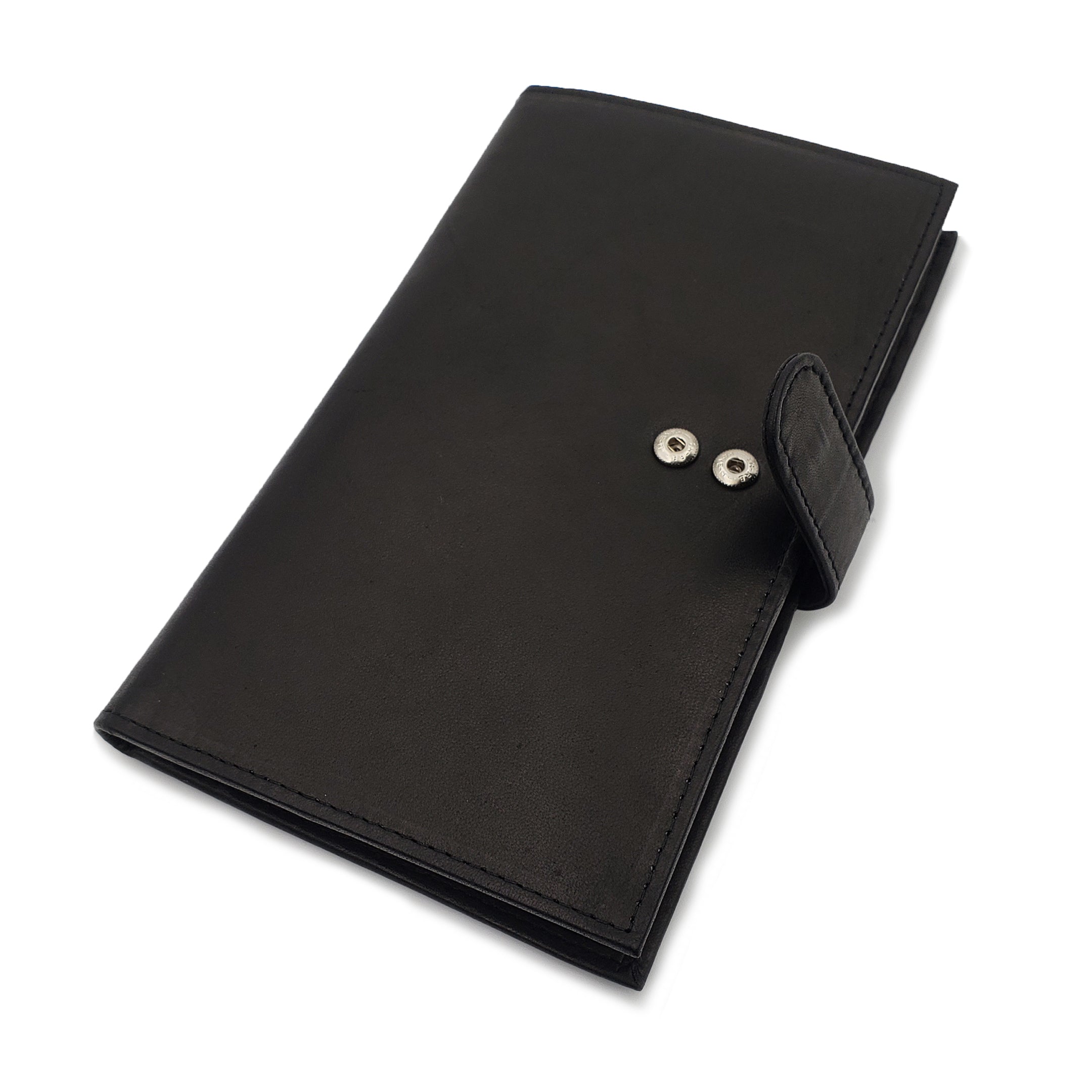 AG Wallets Napa Leather Credit Card Organizer, RFID Long Wallet, 20 Card  Holder, Black