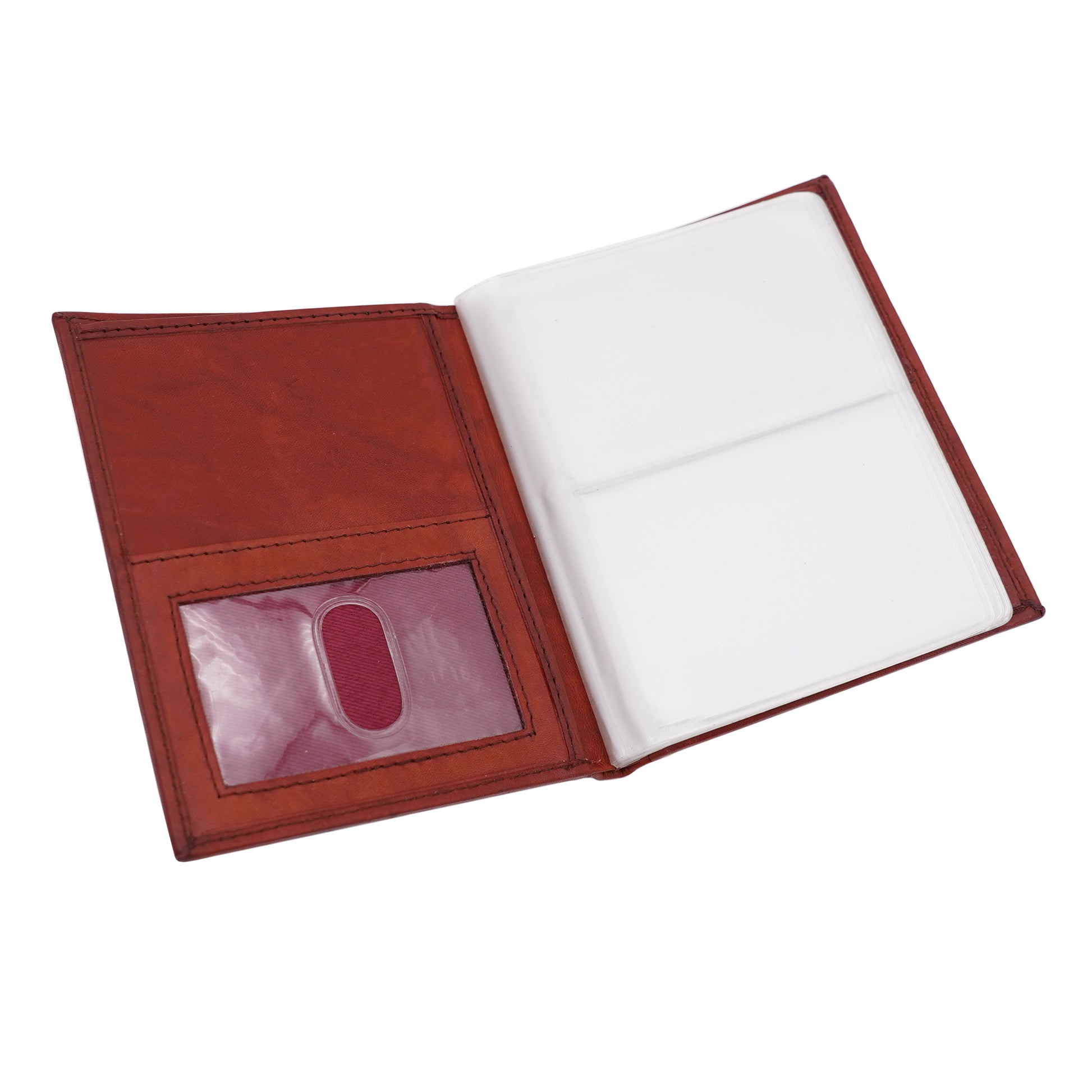 4 Packs 6 Page Wallet Insert Plastic Credit Card Holder Wallet