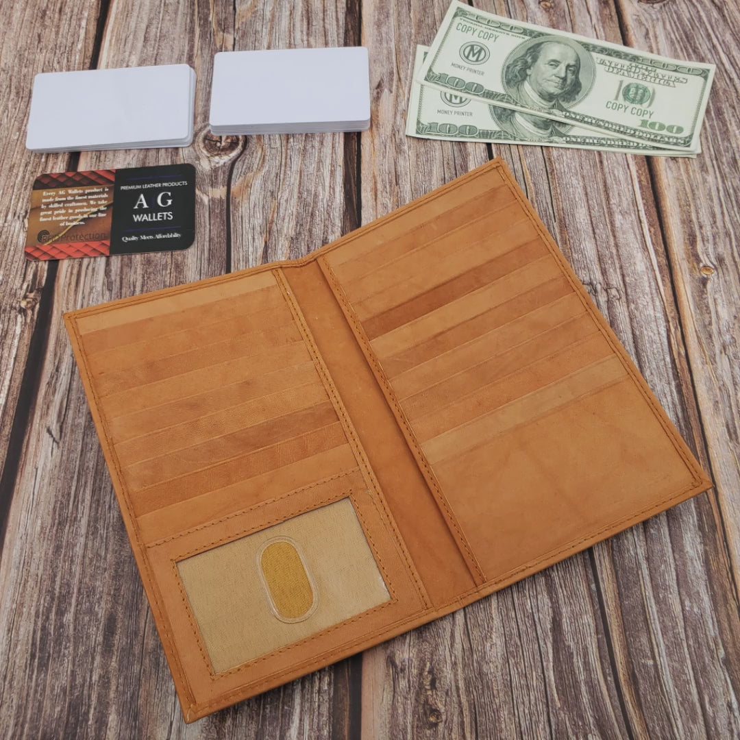 Al1006 Wholesale Luxury Long RFID Card Holder Wallets Custom